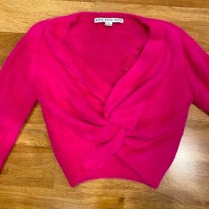 Sweater, hot pink